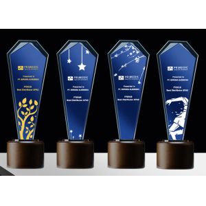Buy cheap Sandblasting / Lasering Logo Glass And Crystal Trophies , Personalised Glass Awards from wholesalers