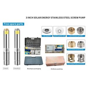 Buy cheap Deep well submersible booster pressure borehole pumping system solar water pump for agriculture farm irrigation from wholesalers