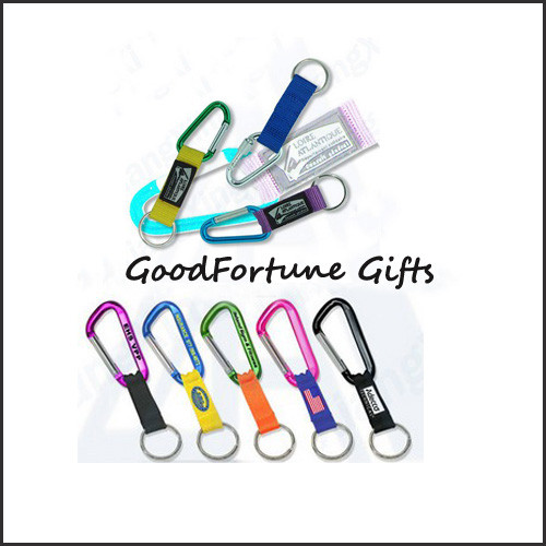 Buy cheap printed logo customed promotion mug carabiner lanyard keychain gift from wholesalers