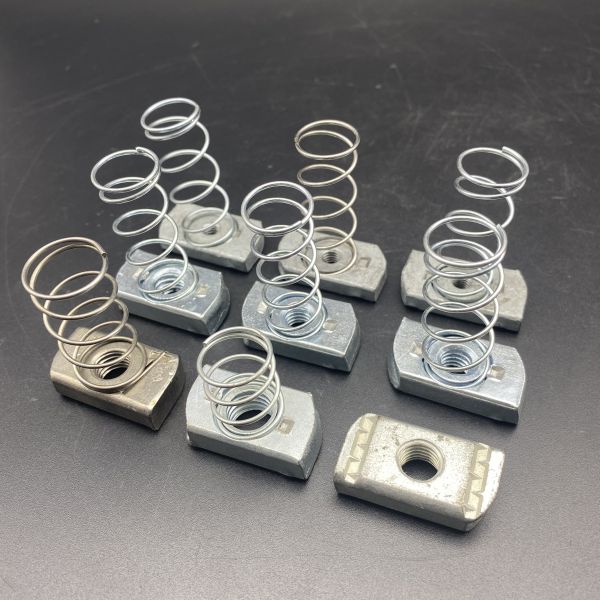 Quality m8 m10 m12 Carbon Steel Galvanized Unistrut Support Spring Nut for sale