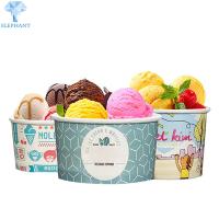 Buy cheap Two Layers PE Coated Paper Ice Cream Sundae Cups Flexo Printing product