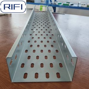 Buy cheap Rectangular Perforated Electrical Cable Tray Customized Length from wholesalers