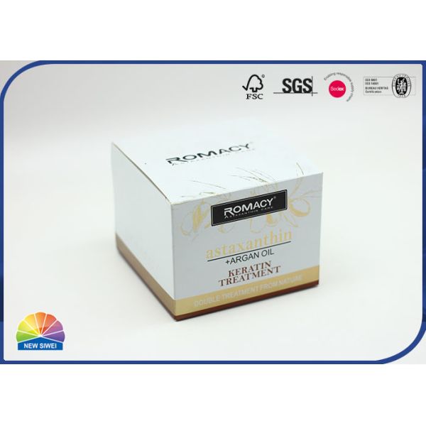 Buy cheap Custom Folding Gold Paper Gift Box With Embossing Matte Lamination from wholesalers