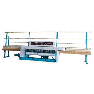 Buy cheap PLC Control Glass Beveling Machine , Vertical Automatic Glass Straight Line product