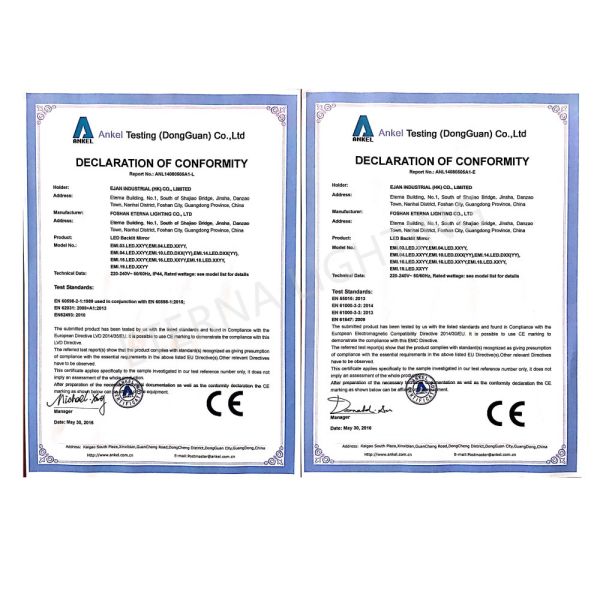 Hotel Decoration Full Length Vanity Mirror With Black Frame Around Light