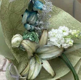 Handmade Stone Pattern Ink Floating Dyeing Flower Packaging Paper