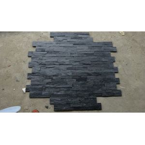 Buy cheap Black Slate Wall Stone Panels For Inside / Outside Wall Stone Cladding from wholesalers