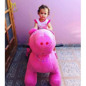 Buy cheap Hansel funfair electronic battery operated walking plush animal toy car from wholesalers