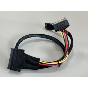 Buy cheap SFF-8654 8i to SFF-8654 8i High-Speed Mini SAS HD Connector Cable, 1.0 m 32AWG 85 Ω Braided Assembly from wholesalers