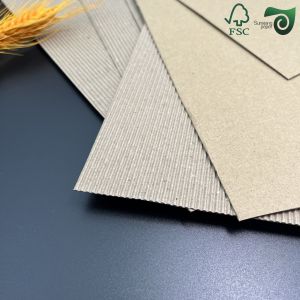 Buy cheap FSC E  Flute Printed Single Wall Corrugated Board In 140gsm 170gsm For Coffee Sleeves from wholesalers