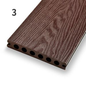 Buy cheap Sturdy WPC 3D Composite Decking Lightweight Hollow Profile With Squared Holes from wholesalers