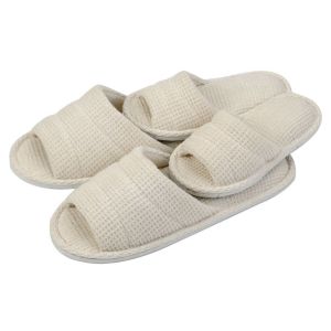 Buy cheap open toe terry slippers for hotel use from wholesalers