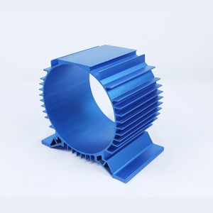 Buy cheap Custom 6063 Aluminium Heatsink Profile Extrusion Anodizing Blue Heat Sinks Profile from wholesalers