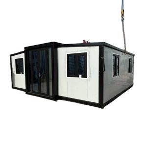 Steel Door Sandwich Panel Modular Container House Foldable Light Steel Structure