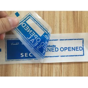 Buy cheap Custom Printed Tamper Proof Security Labels Tamper Evident Void Labels from wholesalers