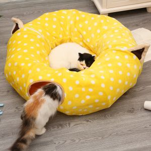 Buy cheap Foldable 2 In 1 Donut Cat Tunnel Comfortable Versatile Design For All Seasons from wholesalers