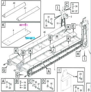 High Quality VOE17253552 Conveyor wearing part service kit ABG6820C Conveyor