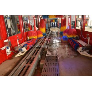 AA4C automatic tunnerl car washing machine 9 brushes car washing machine