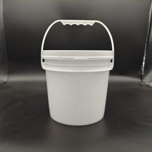 Reusable Stackable 20lt Round Plastic Bucket With Lid Leakproof