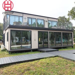 Buy cheap Zontop  Luxury 40 Feet Stackable Flat Pack Fully Furnished Prefabricated  Storage Prefab  Container  Home House from wholesalers