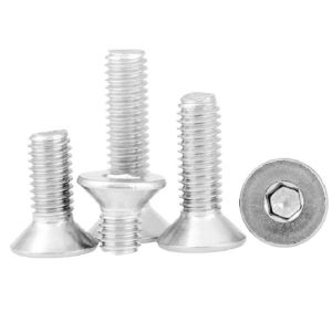 Buy cheap ANSI Aluminum Hex Drive M6 Flat Head Screws For Light Fixture Mounting from wholesalers