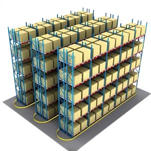 Buy cheap Narrow-Aisle Pallet Rack with High Space Utilization, Enhanced Vertical Storage, and 100% Selective Access for Warehouses from wholesalers