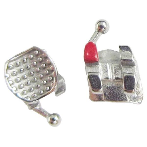 Buy cheap MIM two pieces Mini Seterred Base Metal Brackets Dental Orthodontic Instruments from wholesalers