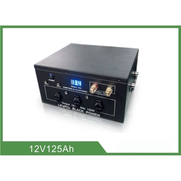 Buy cheap Iron Case Lithium Portable Camping Battery 12V 125Ah High Energy Density from wholesalers