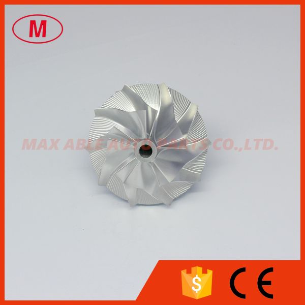 Quality CT26 39.00/62.00mm 5+5blades high performance Turbocharger Billet/milling/aluminum 2618 compressor wheel for 17201-46010 for sale