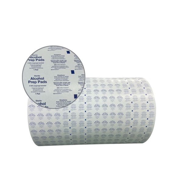 Quality Sample Waterproof Aluminum Foil Film Rolls for Alcohol Prep Pad Packaging 73/83/103G for sale