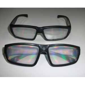 Buy cheap Rainbow 3d Fireworks Glasses , Plastic Frame Diffration Glasses from wholesalers