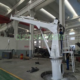 Buy cheap 10M Telescopic Boom 2T Steel Offshore Pedestal Cranes from wholesalers