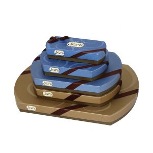Buy cheap Elliptical Shape Truffle Chocolate Gift Packaging Boxes Removable Inner Tray from wholesalers