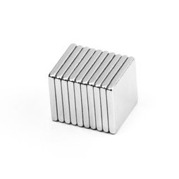 Buy cheap 10x10x1.2  zinc plating block shape neodymium magnet permanent type from wholesalers
