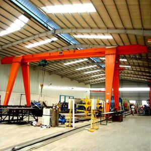 Buy cheap 15 Ton MH Type Hoist Single Girder Portal Crane 15M Span Rail Operated from wholesalers
