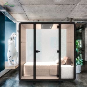 Buy cheap Customizable Size Noise Reducing Work Booth 2 Power Outlets for a Comfortable and Work Environment from wholesalers