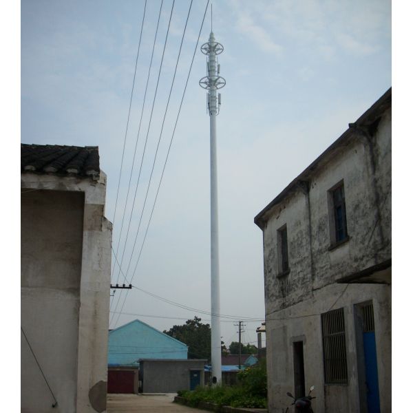 Quality ChangTong 36M Monopole Telecom Tower For Mountain for sale