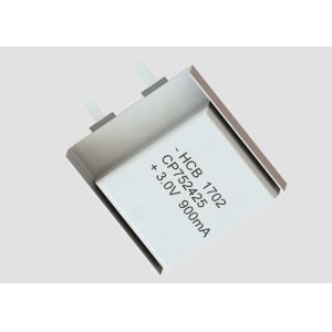 Buy cheap CP752425 Li MnO2 900mAh 3.0V Lithium Pouch Cell from wholesalers