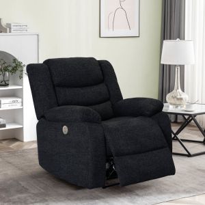 Buy cheap Power Recliner Chair, Black Fabric from wholesalers