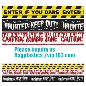 Buy cheap Rolls Halloween Caution Party Tape,Party halloween banner , plastic streamer caution party tape, fright tape bagease from wholesalers