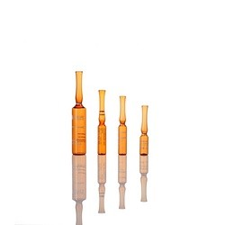 Buy cheap 25ml clear amber   glass ampoule  customized printing medical cosmetic use from wholesalers
