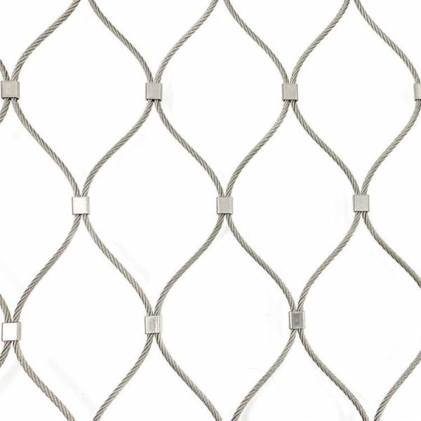 Quality Customizable Black Oxide Cable Mesh with 60 Degree Mesh Angle and 1.2mm 4.0mm Wire Dia for sale