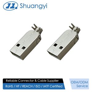 Buy cheap USB 2.0 AM Integrated Metal Shell Connector | Electrical Signal Transmission Wire Connector | Customization for Power & PCB Applications product