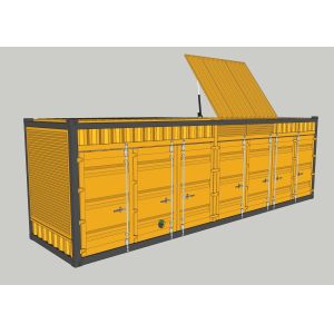 Buy cheap 13M2 Frame Box Shipping Container Equipment 20GP IP54 from wholesalers