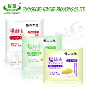 Custom printed food grade plastic Candy Biscuit Chocolate Ice Cream packaging