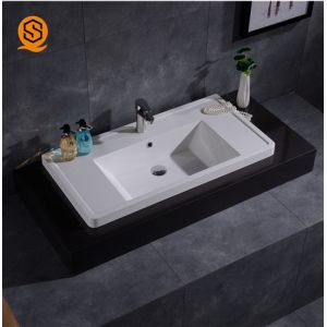 Buy cheap Linear Design Solid Surface Wash Basin Under Counter Wash Basin from wholesalers