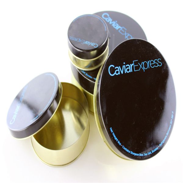 Buy cheap Rubber band Caviar Tins ,30g 50g 100g 250g 500g Caviar empty caviar tins from wholesalers