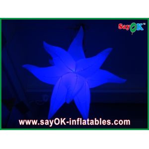 Buy cheap Purple Green Fireproof Giant Inflatable Stars LED Light For Party Decorations from wholesalers