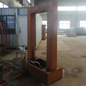 Rustic Corten Steel Rain Curtain Water Feature Metal Garden Ornament