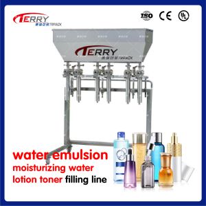 6 Heads Cosmetics Filling Machine Lotion Bottle Filler PLC Control